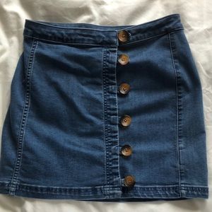 Free People Denim Mini Skirt